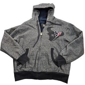 Houston Texans Jacket Mens XL Gray NFL Football NFL Pro Line Hooded Fleece